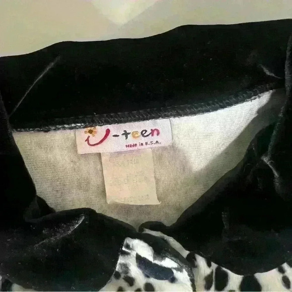 Vintage made in the USA size 5/6 little girl 80s Dalmatian print coat jacket - Picture 2 of 5